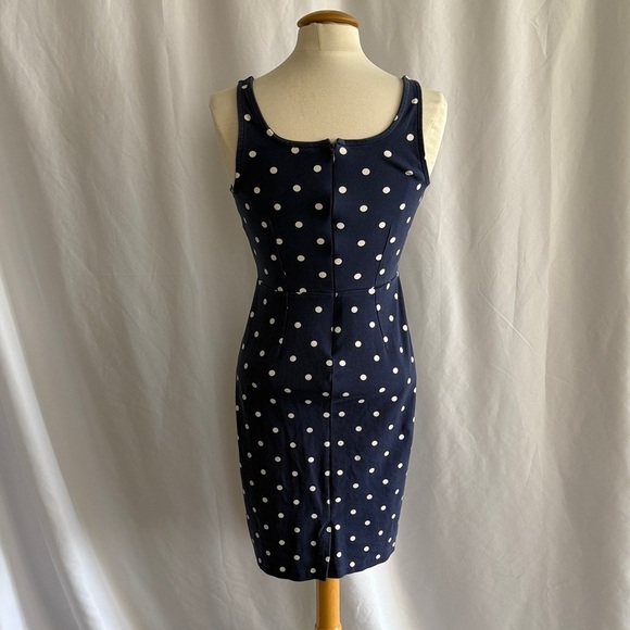 Old Navy Navy and White Polka Dot Mini Dress / S - Picture 2 of 9